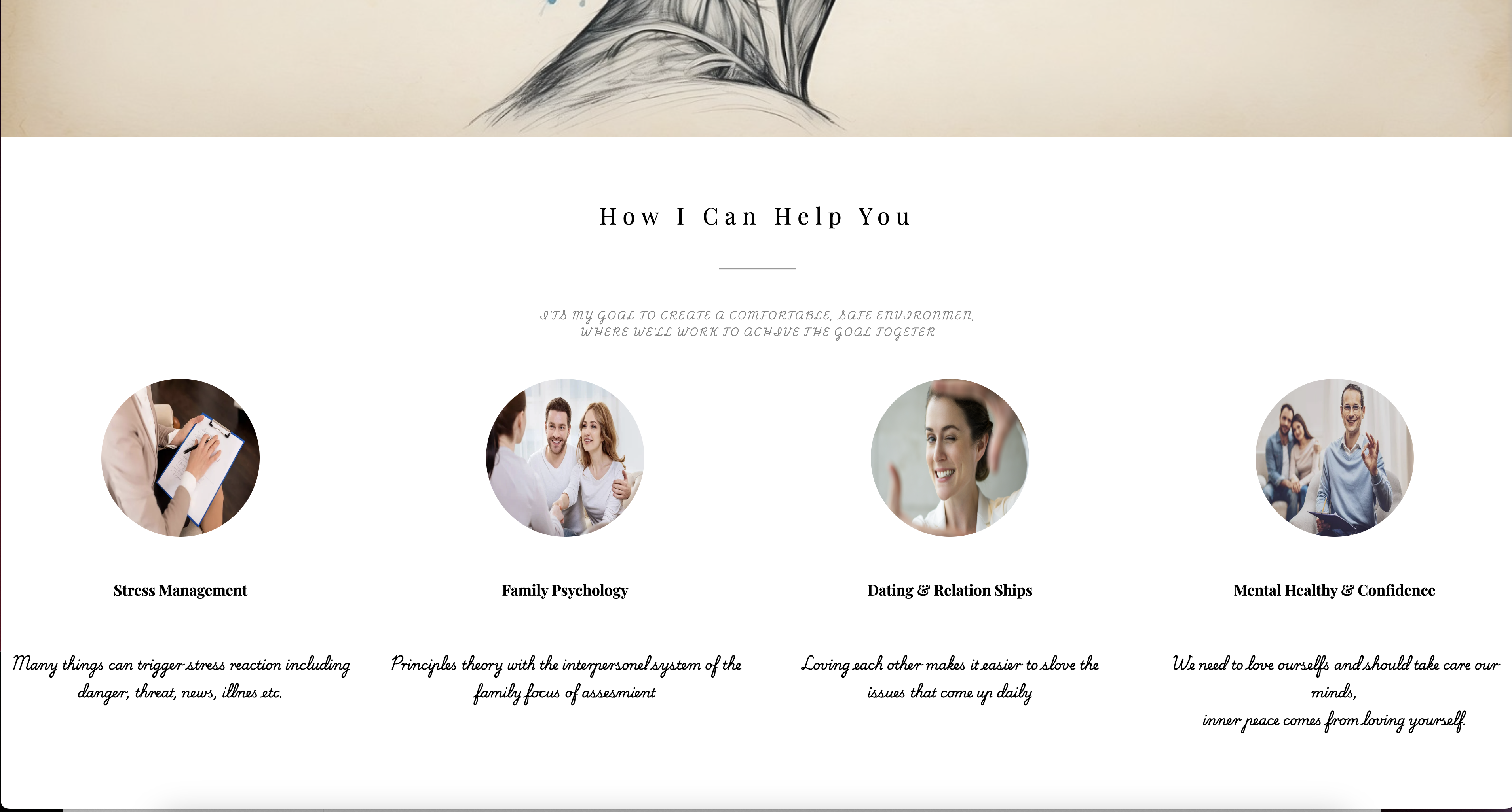 Psychologist Website screenshot 2